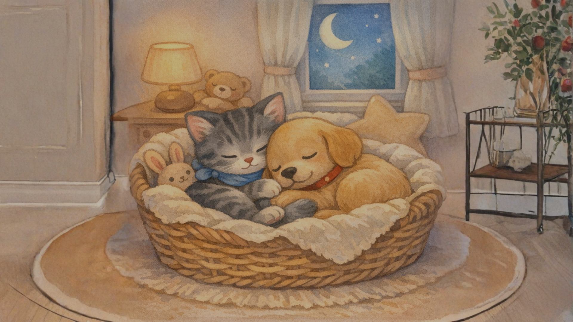 Parent reading to a baby in a cozy room